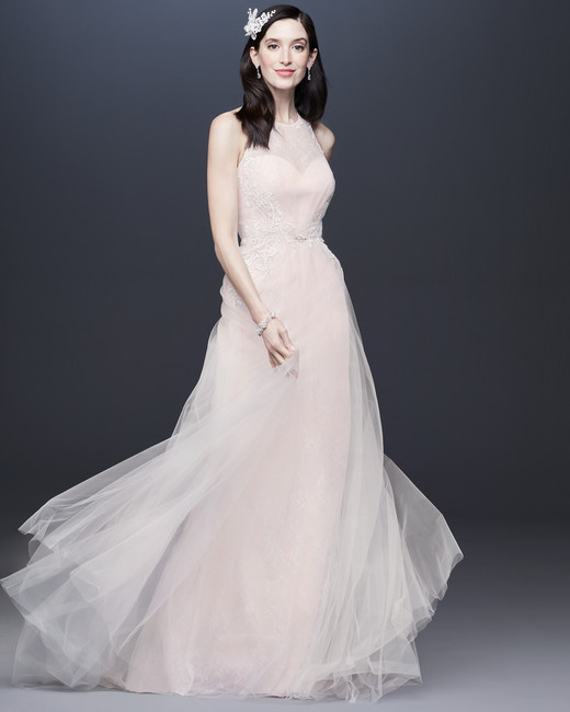 David's Bridal Dress Slit in Front